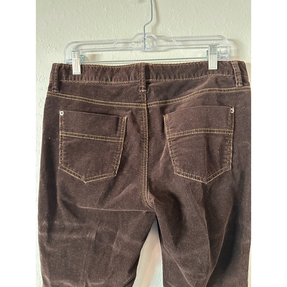 Eddie Bauer Classic Cut Corduroy Pants Womens 10 Brown Y2K Straight Leg Trousers - Picture 9 of 15